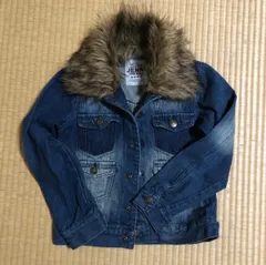 JENNI ファー付きデニムジャケット140 美品