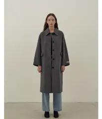 LAURENHI ローレンハイ ハンドメイド ウール ハイネックストラップコート LAURENHI ローレンハイ ハンドメイド ウール ハイネックストラップ