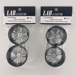 LAB LW-0908BPM ×2 WORK VS KF# DEEP RIM off8 Black Platinum Metalic