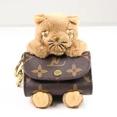 ルイヴィトン バッグチャーム･LV キュート モノグラム 猫 キーチャーム イヤホンケース M01561【中古】