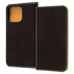 iPhone 14 Pro Max 手帳型 スマホ ケース カバー シンプル ブラック オレンジ PU レザー 耐衝撃 カード 収納 ポケット ストラップホール 付 スタンド機能付き 【ゆうパケットにて発送】【７日以内発送】