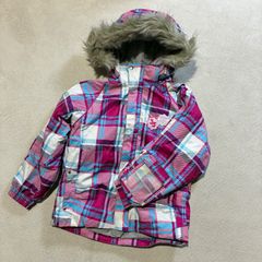 DESCENTE スノーボードウェア 子供用 ピンク系チェック デサント