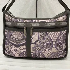 8410　LeSportsac レスポートサック　ショルダーバッグ　デラックスエブリデイ　レディース　軽量　カジュアル　シンプル　きれいめ　グレー　ラベンダー　パープル　ペイズリー　花柄　フラワー