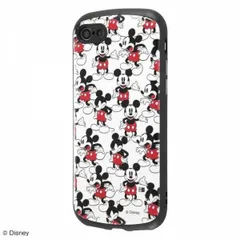 iPhone SE 第3世代 第2世代 8 7 耐衝撃ケース ディズニー ミッキーマウス ハードカバー カメラ周り保護 ストラップホール かわいい おしゃれ IN-DP24AC4-MKB1