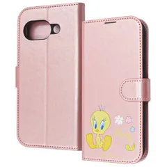GooglePixel9a ケース 手帳型 トゥイーティー ルーニーテューンズ キャラクター グッズ 衝撃吸収 傷に強い 頑丈 丈夫 強い シンプル カード 収納 ポケット ストラップホール 付 スタンド 【ゆうパケットにて発送】【7日以内発送】
