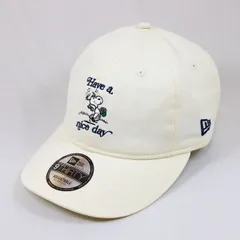 【ニューエラ正規品】ニューエラ New Era® NEW ERA® 帽子 キャップ 9THIRTY PEANUTS ピーナッツ HAVE A NICE DAY クロームホワイト(商品番号：14682587)