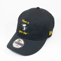 【ニューエラ正規品】ニューエラ New Era® NEW ERA® 帽子 キャップ 9THIRTY PEANUTS ピーナッツ HAVE A NICE DAY ブラック(商品番号：14682588)