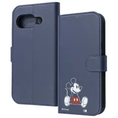 GooglePixel9a ケース 手帳型 ディズニー ミッキー キャラクター グッズ お座り sitting 衝撃吸収 傷に強い 頑丈 丈夫 強い シンプル カード 収納 ポケット ストラップホール 【ゆうパケットにて発送】【7日以内発送】