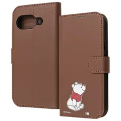 GooglePixel9a ケース 手帳型 ディズニー プーさん キャラクター グッズ お座り sitting 衝撃吸収 傷に強い 頑丈 丈夫 強い シンプル カード 収納 ポケット ストラップホール 【ゆうパケットにて発送】【7日以内発送】