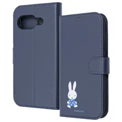 GooglePixel9a ケース 手帳型 ミッフィー ネイビー キャラクター グッズ てくてく 衝撃吸収 傷に強い 頑丈 丈夫 強い シンプル カード 収納 ポケット ストラップホール 付 スタンド 機能 マグネット ベルト Google Pixel 9a