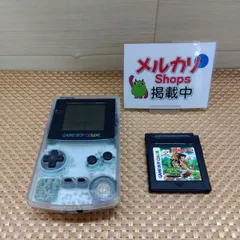 【ジャンク】任天堂 携帯型ゲーム機 ゲームボーイ カラー クリア(透明)  CGB-001 スケルトンデザイン・ソフト付き 現状品 送料無料　3659