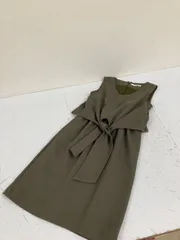 送料無料★ROYAL PARTY ロイヤルパーティー★ノースリーブワンピース　スカートワンピース★カーキ★フリーサイズ　#80116shh