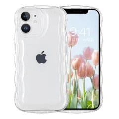 《訳あり新品★外箱段ボールにキズ・汚れあり・中身は新品です》GUAGUA iPhone 12mini ケース ウェーブ  クリア ストラップホール付き