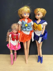 【現状品】 BANDAI バンダイ 美少女戦士セーラームーン 着せ替え 人形 3体まとめ