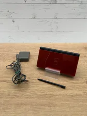 【動作OK・安心補償】 ニンテンドー DS Lite  クリムゾンレッド 本体  USG-001 動作確認済み 純正アダプター付属 0116-201