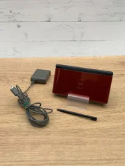 【動作OK・安心補償】 ニンテンドー DS Lite  クリムゾンレッド 本体  USG-001 動作確認済み 純正アダプター付属 0116-202