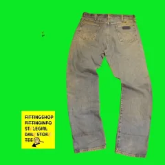 1669 Wrangler(ラングラー) デニム Wrangler(ラングラー) メンズ レディース デニム ライトブルー インディゴ インディゴデニム クラッシュデニム ウォッシュ ストレート