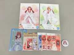 アニメグッズ 五等分の花嫁 グッズまとめ 缶バッジ ステッカー 白無垢イラストボード 中野四葉 五月 美品 2512LT329