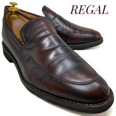 REGAL WALKER  リーガルウォーカー  コインローファー ハーフサドル 307W 茶 ブラウン 24cm EEE　革靴 ビジネスシューズ ドレス カジュアル 本革 本皮 メンズ