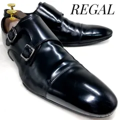 REGAL リーガル ダブルモンクストラップ 636R 黒 ブラック 26cm　革靴 ビジネスシューズ フォーマル ドレス カジュアル 本革 本皮 メンズ