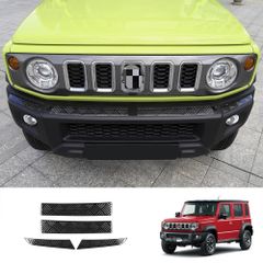 スズキ ジムニー / Jimny JC74 JB74 2025年対応 フロントリップ ガーニッシュ 4枚 ステンレス製 ブラックチタン/シルバーチタン ヘアライン キズ防止 耐摩耗 外装保護 3M両面テープ貼付 無加工 簡単取付 交換用 SY期間限定