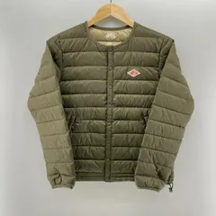 【中古】DANTON インナーダウンジャケット カーキ サイズ34 19A-KW-001 ダントン[24]
