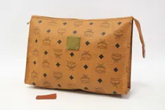 MCM エムシーエム ロゴ クラッチバッグ セカンドバッグ ブラウン系 1-M100/1/NP