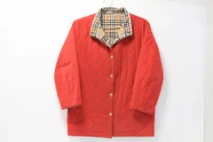 BURBERRY バーバリー ノバチェック キルティングジャケット リバーシブル 赤系 レッド 1-M101/1/100