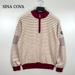 SINA COVA ストライプニットセータージャンパー L SINA COVA ストライプニットセータージャンパー L