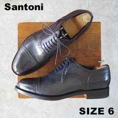 Santoni】 ストレートチップBLACK26.5cm☆新品☆送料無料 - メルカリ