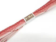 【一輝堂】和装小物 帯締め 夏物 夏 平組 美品 帯締 26w01-75