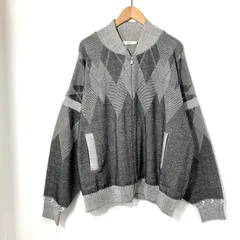 YASHIKI ヤシキ ニットブルゾン 25SS YSK-25SS-KN01 ジップアップ 古着   メンズ サイズ1 Mサイズ相当 ミックスグレー アウター A15640◆のサムネイル