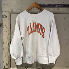 80's USA製　染み込みプリント　Champion REVERSE WEAVE　プリントタグ　ホワイト　白　スウェット　チャンピオン　リバースウィーブ　80年代　古着　Mサイズ