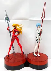【中古】 一番くじ エヴァンゲリオン 20th Anniversary A賞 綾波レイ  B賞 式波・アスカ・ラングレー　フィギュア セット