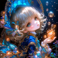 パネル生地　再販　可愛い女の子8柄W