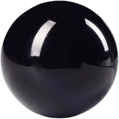 Global Networks ムイビエン神秘的な自然の輝き 天然黒曜石 浄化用 パワーストーン 手のひらサイズで簡単に持ち運び (ブラック,  3cm)