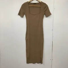ZARA ザラ ワンピース ロングスカート 3641 800 710 リブ 半袖 スクエアネック