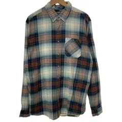 Eddie Bauer　ネルシャツ　フランネル　チェックシャツ　長袖　トップス　ボタンダウン　胸ポケット　オーバーサイズ　古着
