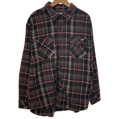 Dickies　ネルシャツ　フランネル　チェックシャツ　長袖　トップス　レギュラーカラー　胸ポケット　ストリート　古着