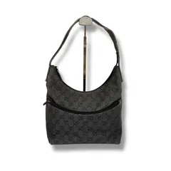 グッチ　GUCCI GGキャンバス　ワンショルダーバッグ　ホーボーバッグ　105649 ブラック