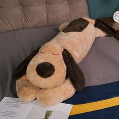 脱力ドッグ抱きぐるみ ベージュ 110cm 犬 抱き枕 ぬいぐるみ 新品未 