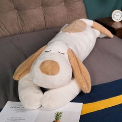 脱力ドッグ抱きぐるみ ベージュ 110cm 犬 抱き枕 ぬいぐるみ 新品未 