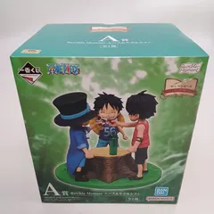 ②【中古未開封】【フィギュア】一番くじ ワンピース ドラマティックメモリーズ A賞 Revible Moment エース サボ ルフィ フィギュア