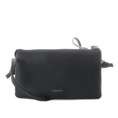 ヨンファ YONFA osaifuバッグ ウォレットバッグ ショルダーバッグ ワンショルダー レザー ブラック /YO34