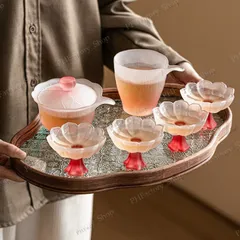 ガラス製 茶道具 6点セット公道杯 蓋碗 茶海 茶器