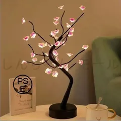 2025新品未使用 桜 ツリーライト ベッドサイドランプ テーブルランプ ナイトライト イルミネーション デコレーション 照明 LED ライト 卓上
