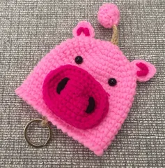 手編み キーケース キーホルダー かわいい キャラクター 毛糸