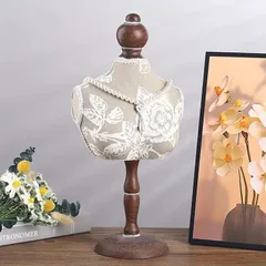 ネックレス置き ジュエリー ディスプレイ ホルダー アクセサリー 展示 インテリア 収納 木製 花柄 ヴィンテージ アンティーク