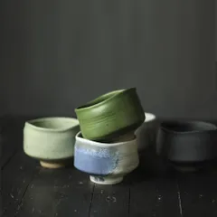 そとう抹茶碗、茶滓入れ?変水洗い、茶洗 茶道用具、手作り乾泡茶盞分茶碗