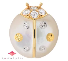 未使用 MIKIMOTO ピンブローチ 希少ピクウェ てんとう虫 箱あり 正規品